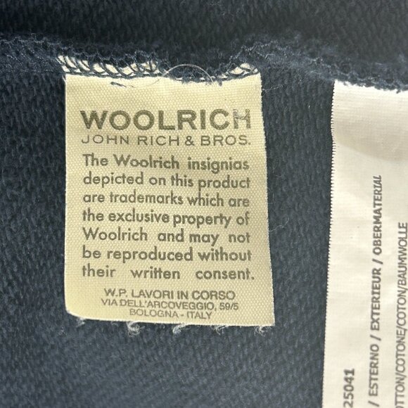 Vintage Woolrich Blazer Womens S Cotton Silk Y2K Jacket Blue Contrast Plaid Trim - Picture 11 of 13